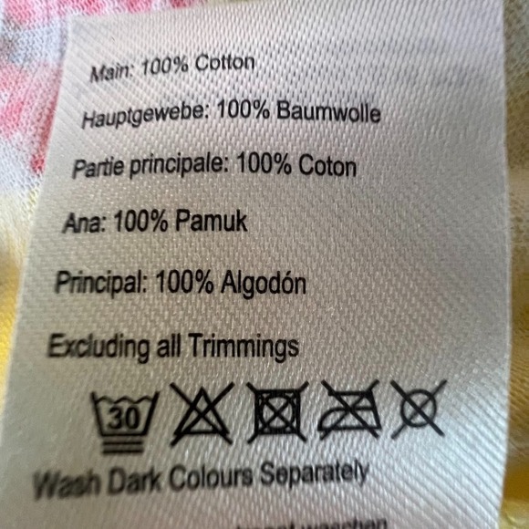 Cottagecore Floral Tee Joules US 14 Yellow Boho Spring Garden Casual Cotton Top - Picture 8 of 9